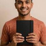 SETARTS Premium Hardcover Notebook A5 – Set of 2 | Black | 192 Pages | 80 GSM Paper | Elastic Closure & Ribbon Bookmark - Image 4