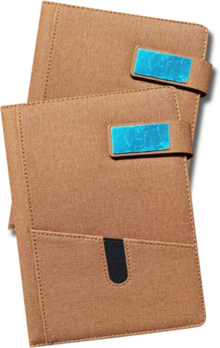 SETARTS Executive Organizer Diary A5 – Brown | Magnetic Closure | Front Pocket | Pen Holder | 192 Pages | Set of 2