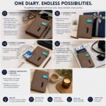 SETARTS Executive Business Diary A5 – Mobile & Pen Holder | 192 Pages - Image 5