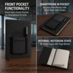 SETARTS Executive Organizer Diary A5 – Set of 2 | Black | Mobile Pocket & Pen Holder | 192 Pages Each - Image 2