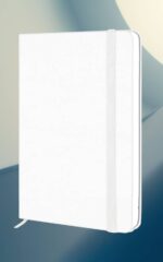 SETARTS Premium Hardcover Notebook A5 – White | 192 Pages | 80 GSM Paper | Elastic Closure & Ribbon Bookmark - Image 2