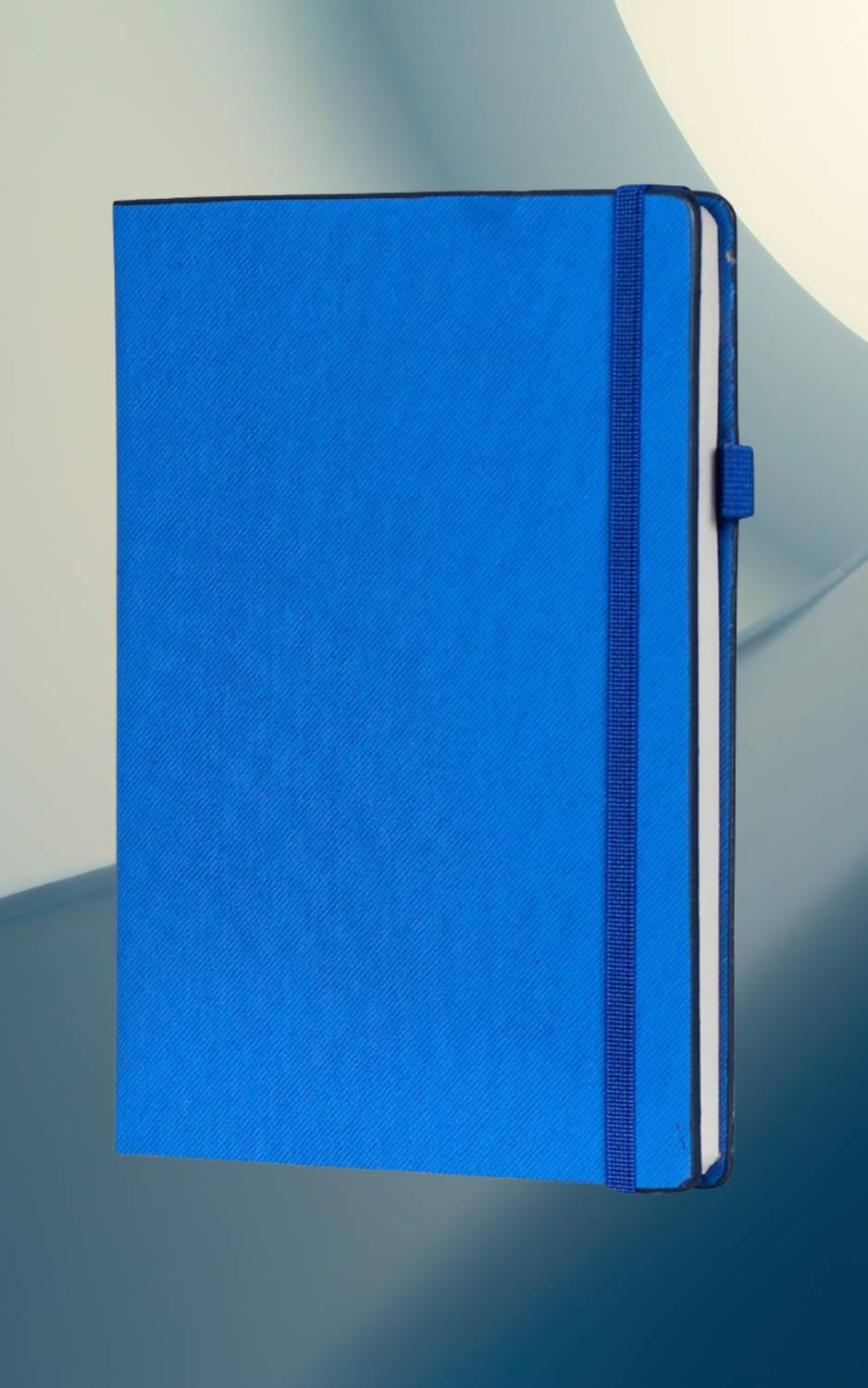 SetArts Premium Diary | Hard Cover Executive Notebook with Elastic Band | A5 Diary Line 192 Pages SETARTS Premium Hardcover Notebook A5 – Blue | 192 Pages | 80 GSM Paper | Elastic Closure & Ribbon Bookmark - Image 1